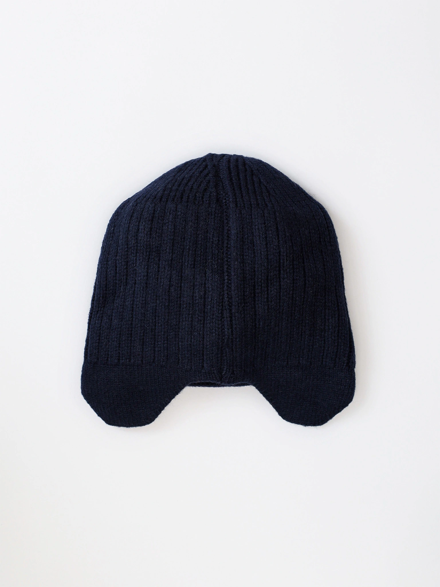 Шапка-ушанка из шерсти с акрилом с отворотом в ассортименте